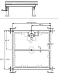 HÜPPE EasyFlat douchepoten vr tub 100x100 inb.h.120-180mm