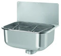 VIDOIR DELABIE 445 - 360 o 200 ! inox 304 mural poli santiné - AVEC DOSSERET