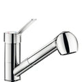 MELANGEUR DE LAVABO MONO-COMMANDE DELABIE chromé brise jet-pluie bec orientable+douchette extract.+manette pleine