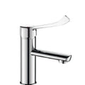 MELANGEUR DE LAVABO MONO-COMMANDE DELABIE chromé avec manette 128 mm/cart.diam 40/sans vidage/3lmin