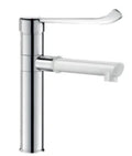 Delabie BIOCLIP mitigeur lavabo 5l/min BELGAQUA 160 MM  chromé avec bec haut pivotable et démontable