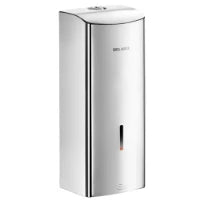 DISTRIBUTEUR SAVON ELECTRONIQUE DELABIE 1 105 - 90 o 256 ! inox poli rvs 304 +serrure+clé modèle antivandalisme-mural à piles