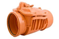 Airfit terugslagklep DN 160 roodbruin