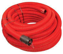 Wavin Kabelflex tuyau de protection de câble avec fil de traction 90 mm (rouleau 50m) - rouge - prix par mètre
