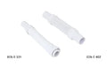 McAlpine flexibele afvoerbuis klem/klem lengte 0,9m, 40x40mm