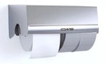 PORTE PAPIER WC CWS PARADISE rvs sans cendrier pour 2 rouleaux, avec serrure