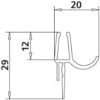 KERMI JOINT BAS LI 2x 4621 AA 985 mm