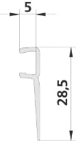KERMI 5526 1x joint d'ïtanchïitï 5500 09 Longueur 2000 mm