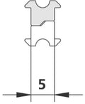 KERMI 9084 1x joint magnïtique Longueur: 2000 mm