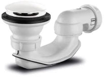 Jee-O siphon bain push open - blanc mat