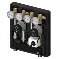Meibes Meiflow Combi groupe de pompes - mélangé/non-mélangé - Wilo Yonos Para RS 15/6 - incl servomoteur