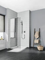 Kermi Cada XS TWF paroi de douche 1000 x 2000 mm - réglage 975-1000 mm - verre de sécurité ESG clair clean - profilé: argent poli