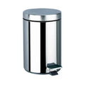 DELABIE Poubelle ronde à pédale 5L Inox poli brillant