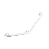 DELABIE Barre à 135° Basic Ø32 400x400 3 points fix. Époxy blanc