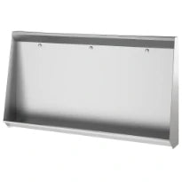 DELABIE Stalle d'urinoir L à encastrer L.1800 alim. arrière Inox 304 sat