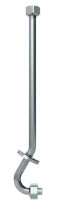 DELABIE Tubulure d'urinoir F1/2" + rosace pour DELTACÉRAM