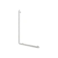 Delabie BE-LINE Barre de maintien en L Ø35 H.750 aluminium blanc