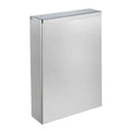 DELABIE Corbeille rectangulaire murale extraplate 4,5L Inox satiné