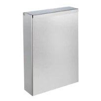 DELABIE Corbeille rectangulaire murale extraplate 4,5L Inox satiné