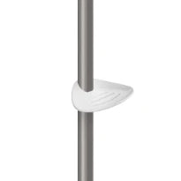 Delabie porte-savon coulissant Be-Line blanc pr barre Be-Line