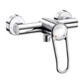 MELANGEUR DE DOUCHE MONO-COMMANDE DELABIE chromé nu avec raccords excentrés (cartouche à equil. press)