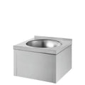 Delabie SXS lavabo avec commande au genou 385 x 385 mm - RVS 304 mat - sans robinet - sans trop-plein