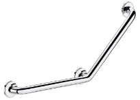 DELABIE Barre à 135° Ø25 400x400 3 points fix. Inox poli brillant
