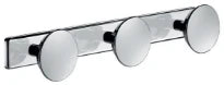DELABIE Porte-vêtement 3 têtes Inox poli brillant et chromé