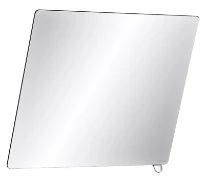 DELABIE Miroir inclinable 600x500 avec poignée poli brillant