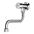 ROBINET DE SERVICE MURAL DELABIE TEMPOSTOP 1/2 M chromé temporise bec mobile 150 mm
