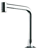 DELABIE Bec fixe sur plage M1/2" - L.150 H.170 Ø16 brise-jet 3 l/min
