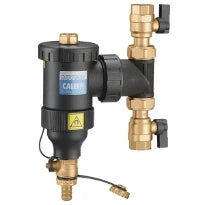 Caleffi 545 DirtMag séparateur de boue avec aimant FF 3/4 x 3/4 - synthétique - avec vannes à bille