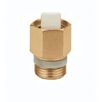 Caleffi 561 vanne d'arrêt pour purgeur 3/8 x 1/2 M - laiton