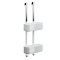 Geesa Frame paniers de douche suspendus blanc/chromé