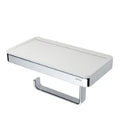 Geesa Frame porte-rouleau avec insert blanc - chromé
