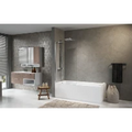 PARE - BAIGNOIRE NOVELLINI AURORA 70 - 150 ! chromé mat verre de securite transparent réversible