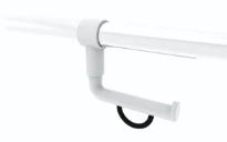 Normbau Nylon Care Porte-rouleau pour barre d'appui PRH 98 Nylon, montage ultérieur, Blanc 019