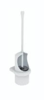 Normbau Nylon Care Ensemble brosse WC 520 x 148 x 135 mm, Antibac, Blanc 019