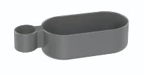 Normbau Tablette 7515280, 160 x 80 x 50mm, adaptable, Gris foncé 018
