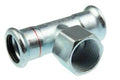 VSH Xpress acier zingué té réduit avec filetage femelle FFF 28 x 1/2 F x 28 mm