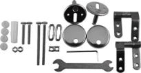 Duravit paire charn. p.abattants  0064810000/0066610000, inox