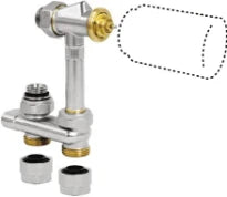 Jaga set 102 low H2O Crossflow sol avec bouton manuelle MA - raccordement 16/2 mm - Chauffage et refroidissement
