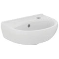 Procasa Alpha lave-mains 400 x 300 x 170 mm - blanc - avec trou de robinet droite - avec trop-plein