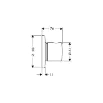 AXOR UNO Set finition Trio/Quattro inv.3/4 Brushed Gold Optic