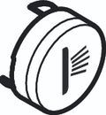 Hansgrohe ET bouton-poussoir symbole douche latérale blanc mat