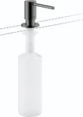 AXOR Uno Distributeur à savon encastré Polished Black Chrome