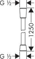 AXOR flexible 125 cm BB