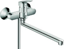 Hansgrohe Logis mitigeur bain apparent avec bec long chromé
