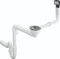 Hansgrohe D16 - 10 - Sifon et vidage man. pr évier simple (granite)