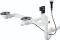 HANSGROHE D17 - 11 - Sifon et vidage aut. pr évier double (granite)